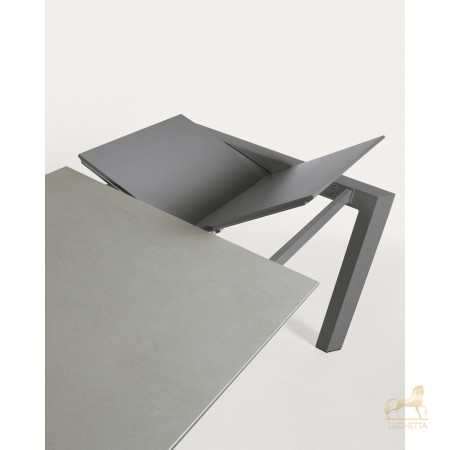 Стол Atta 140 (200) x90 антрацит, серый, керамика Стол Atta 140 (200) x90 антрацит, серый, керамика