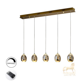 Подвесной светильник Rocio 5L золотой DIMMABLE