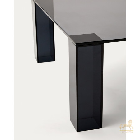Журнальный столик Adularia из стекла темно-серого цвета 85 x 85 Журнальный столик Adularia из стекла темно-серого цвета 85 x 85