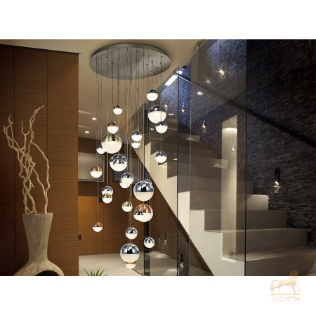 Подвесной светильник Sphere LED 27L Ø80 DIM BLUETOOTH CCT цветной Подвесной светильник Sphere LED 27L Ø80 DIM BLUETOOTH CCT цветной