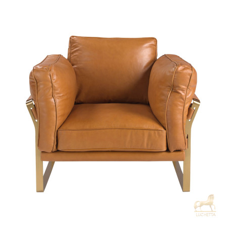 Кресло из кожи цвета Camel 5169 Кресло из кожи цвета Camel 5169
