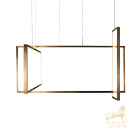 Подвесной светильник Frame 140x60 см бронзовый