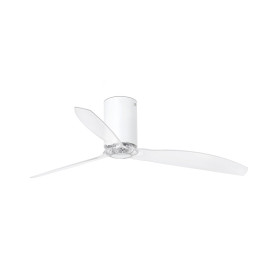 Матово-белый / прозрачный потолочный вентилятор Mini Tube Fan