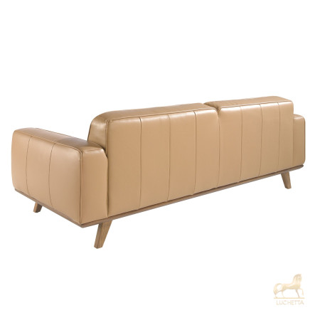 Диван 3-х местный 6120/5606-3P-M5668 с обивкой из стеганой кожи Диван 3-х местный 6120/5606-3P-M5668 с обивкой из стеганой кожи
