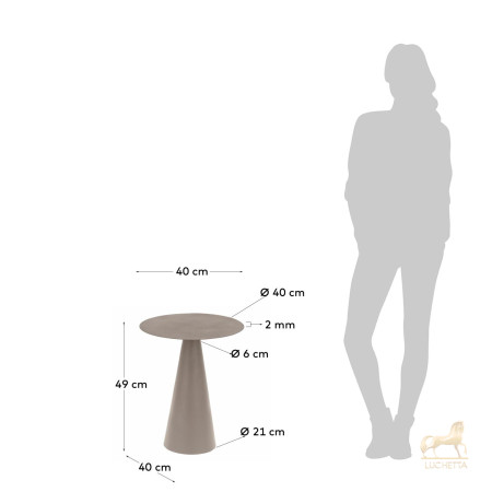 Приставной столик Shirel Ø 40 cm зеленый Приставной столик Shirel Ø 40 cm зеленый