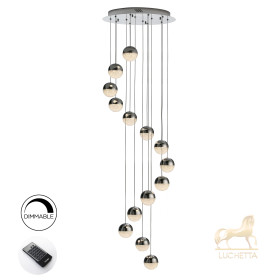 Подвесной светильник Sphere LED 14L Ø51 DIM BLUETOOTH хром