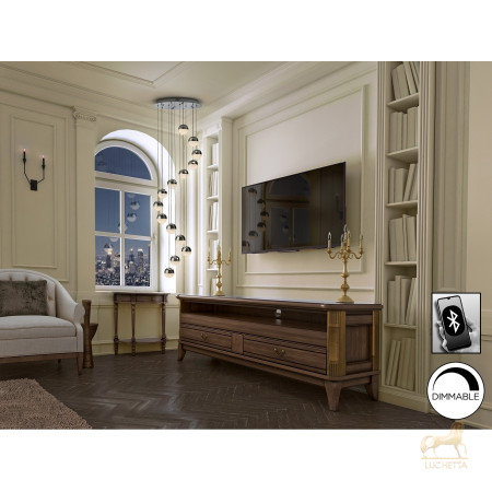 Подвесной светильник Sphere LED 14L Ø51 DIM BLUETOOTH хром Подвесной светильник Sphere LED 14L Ø51 DIM BLUETOOTH хром