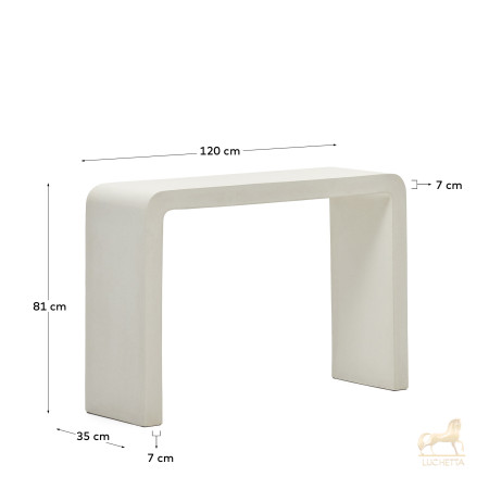 Aiguablava Консоль из белого цемента 120 x 80 см Aiguablava Консоль из белого цемента 120 x 80 см