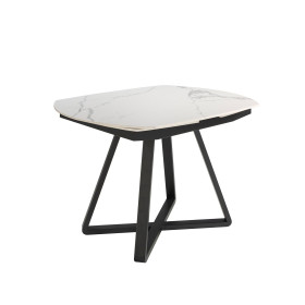Обеденный стол D2055BB /1096 из керамики и черной стали