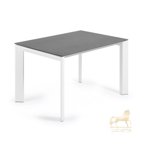 ATTA Стол 120 (180) x80 белый, керамический Vulcano Roca
