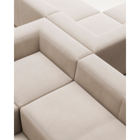 Угловой 4-х местный диван Blok 290 x 290 cm бежевый