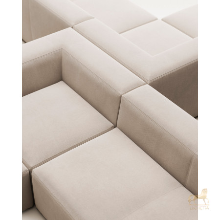 Угловой 4-х местный диван Blok 290 x 290 cm бежевый Угловой 4-х местный диван Blok 290 x 290 cm бежевый