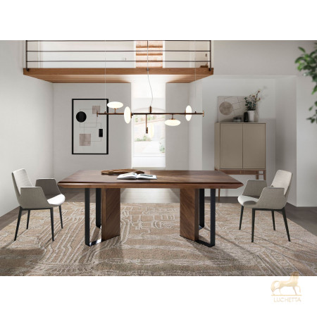 Буфет Angel Cerda CP1709 /3073 жемчужно-серый с ножками из ореха Буфет Angel Cerda CP1709 /3073 жемчужно-серый с ножками из ореха