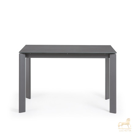 Стол раскладной Atta 120(180) x80 антрацит, керамика Vulcano Roca Стол раскладной Atta 120(180) x80 антрацит, керамика Vulcano Roca