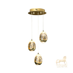 Люстра Rocio LED 3L Ø25 золотая