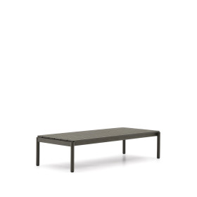 Журнальный столик Sorells из зеленого алюминия 63 x 149 см