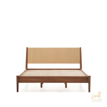 Кровать Elan из шпона и массива ореха со шнуром 180 x 200 Кровать Elan из шпона и массива ореха со шнуром 180 x 200