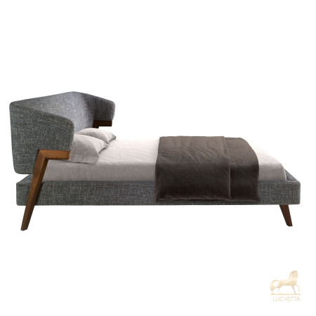 Кровать 7173/GC2323 из серой ткани 180 x 200 cm Кровать 7173/GC2323 из серой ткани 180 x 200 cm