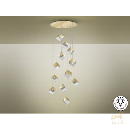 Люстра Priscila 12L золотая Люстра Priscila 12L золотая