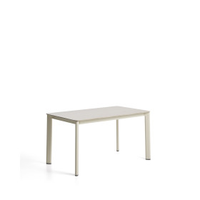 Уличный стол Anafi с бежевой столешницей из спеченного камня, 140 x 80 см
