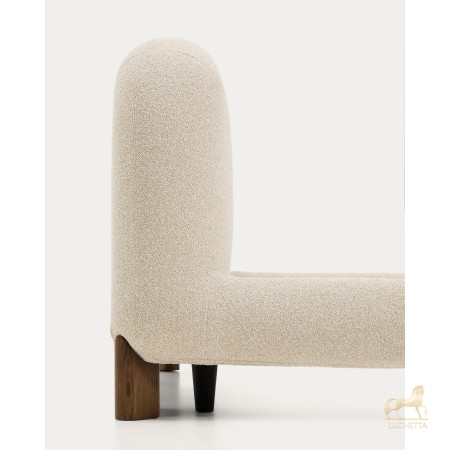 Кровать Odina из букле цвета экрю со съемным чехлом 180 x 200 см Кровать Odina из букле цвета экрю со съемным чехлом 180 x 200 см