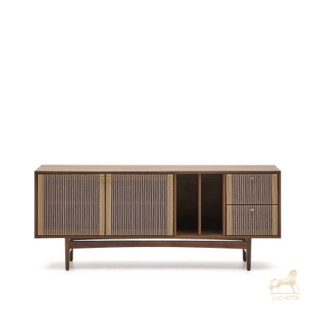 Сервант Elan 2 дверцы и 2 ящика шпон и массив ореха и шнур Сервант Elan 2 дверцы и 2 ящика шпон и массив ореха и шнур