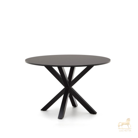 ARYA Круглый Ø 119 cm MDF стол со стальными черными ножками ARYA Круглый Ø 119 cm MDF стол со стальными черными ножками