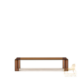 Журнальный столик Adularia из стекла коричневого цвета 140 x 60