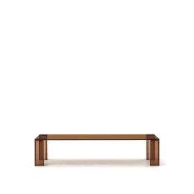 Журнальный столик Adularia из стекла коричневого цвета 140 x 60
