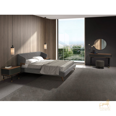 Кровать 7173/GC2323 из серой ткани 180 x 200 cm Кровать 7173/GC2323 из серой ткани 180 x 200 cm