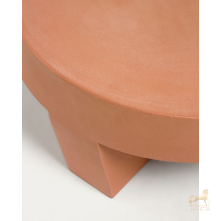 Кофейный столик Vilena из терракоты Ø 60 см Кофейный столик Vilena из терракоты Ø 60 см