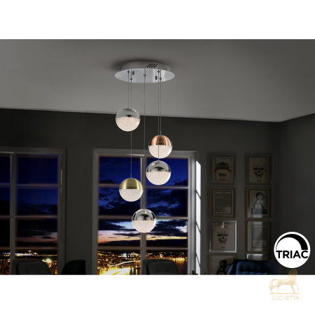 Подвесной светильник Sphere 5L LED разноцветный Подвесной светильник Sphere 5L LED разноцветный