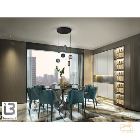 Люстра Nimes 6L разноцветная Люстра Nimes 6L разноцветная