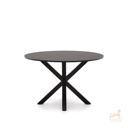 ARYA Круглый Ø 119 cm MDF стол со стальными черными ножками ARYA Круглый Ø 119 cm MDF стол со стальными черными ножками