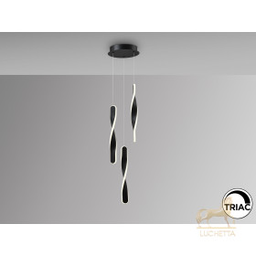 Люстра Twist 3L черная