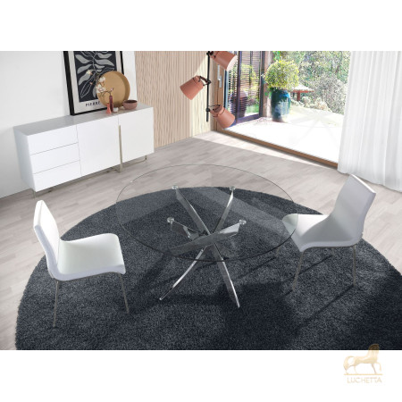 Стол обеденный F2133 /1061 стеклянный Ø120 Стол обеденный F2133 /1061 стеклянный Ø120