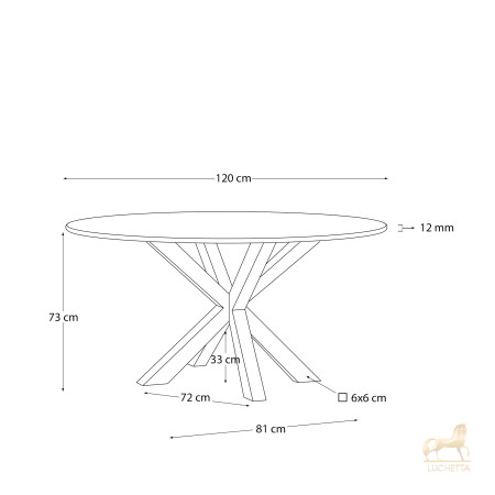 Круглый стол Arya 119 стекло Круглый стол Arya 119 стекло
