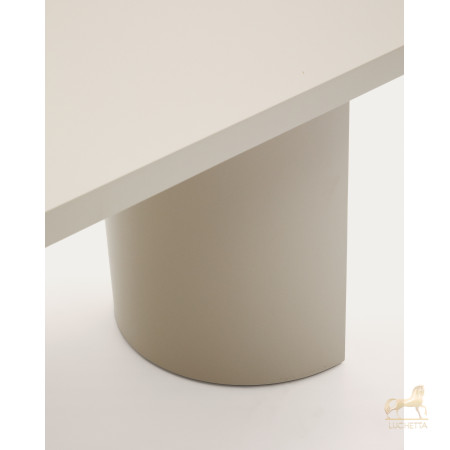Стол Nealy из лакированного МДФ в отделке экрю, 200 x 100 Стол Nealy из лакированного МДФ в отделке экрю, 200 x 100