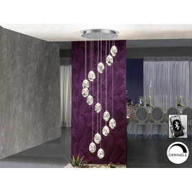 Люстра Rocio LED 14L DIM хром BLUETOOTH