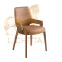 Стул 4136/CH20029 с обивкой из коричневой экокожи Стул 4136/CH20029 с обивкой из коричневой экокожи