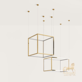 Подвес Cube-X 65 x 65 cm золотой
