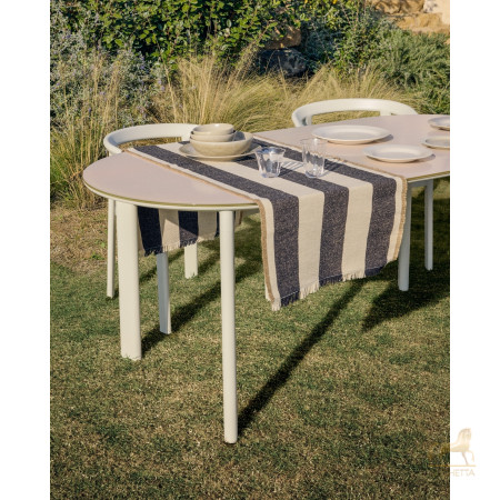 Уличный стол Erice из алюминия и закаленного стекла цвета экрю, 230 x 100 см Уличный стол Erice из алюминия и закаленного стекла цвета экрю, 230 x 100 см