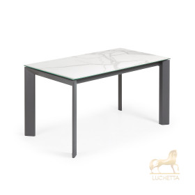 Стол Atta 140 (200) x90 антрацит, керамика