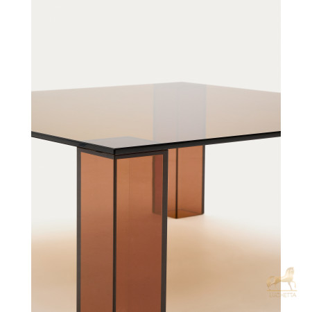 Журнальный столик Adularia из стекла коричневого цвета 85 x 85 Журнальный столик Adularia из стекла коричневого цвета 85 x 85