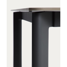 Уличный стол Anafi с графитовой столешницей из спеченного камня, 220 x 100 см