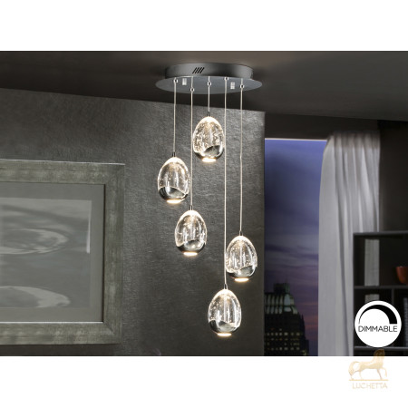 Подвесной светильник Rocio LED 5L Ø30 хром Подвесной светильник Rocio LED 5L Ø30 хром