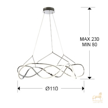 Подвесной светильник Molly LED хром DIM Подвесной светильник Molly LED хром DIM
