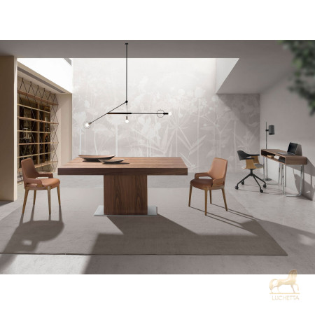 Стул 4136/CH20029 с обивкой из коричневой экокожи Стул 4136/CH20029 с обивкой из коричневой экокожи