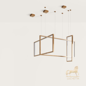 Подвесной светильник Frame 120x50 cm бронзовый