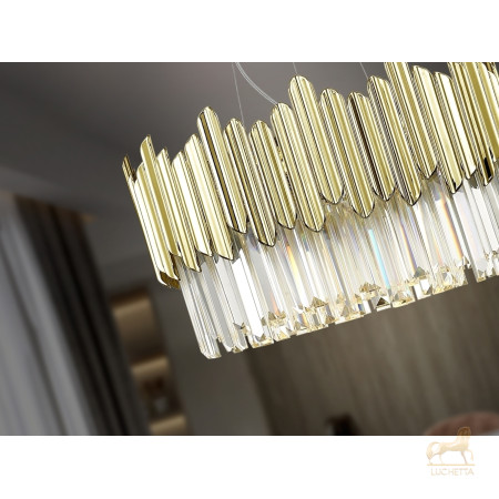 Люстра Tiara 6L хром-золотой Люстра Tiara 6L хром-золотой